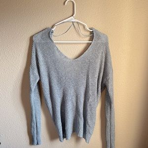 Women’s knit tie back sweater